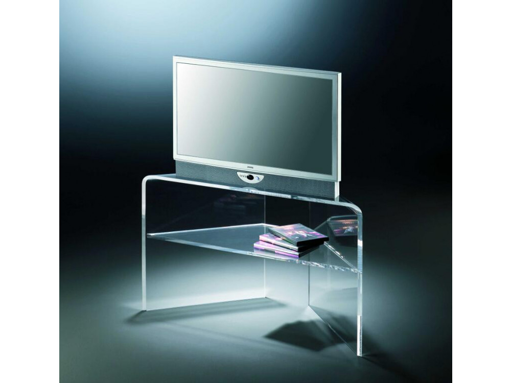 Acryl TV-Eck-Konsole klar (B-Ware) Modern Klar