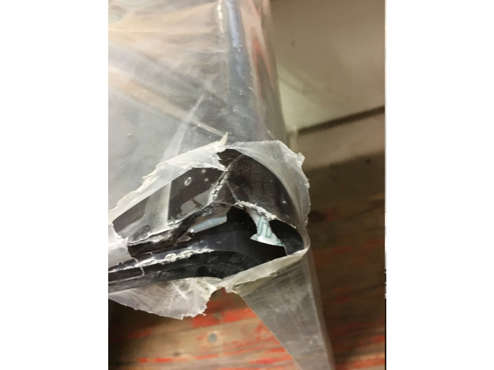 Acryl Dreisatztisch umbra (B-Ware) Modern Umbra