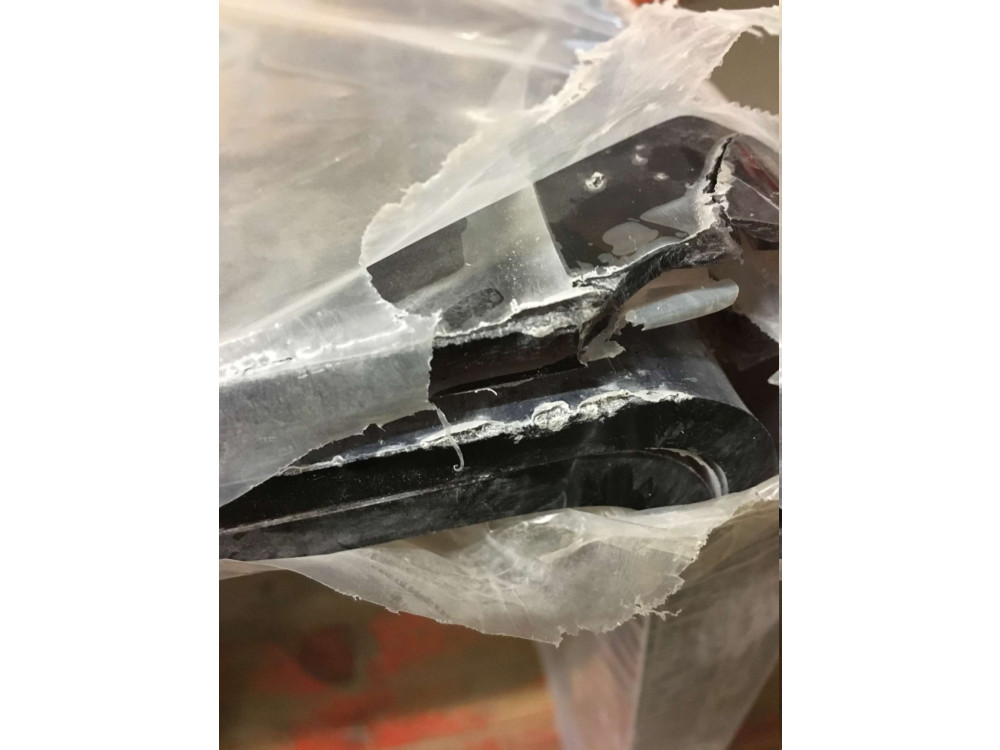 Acryl Dreisatztisch umbra (B-Ware) Modern Umbra