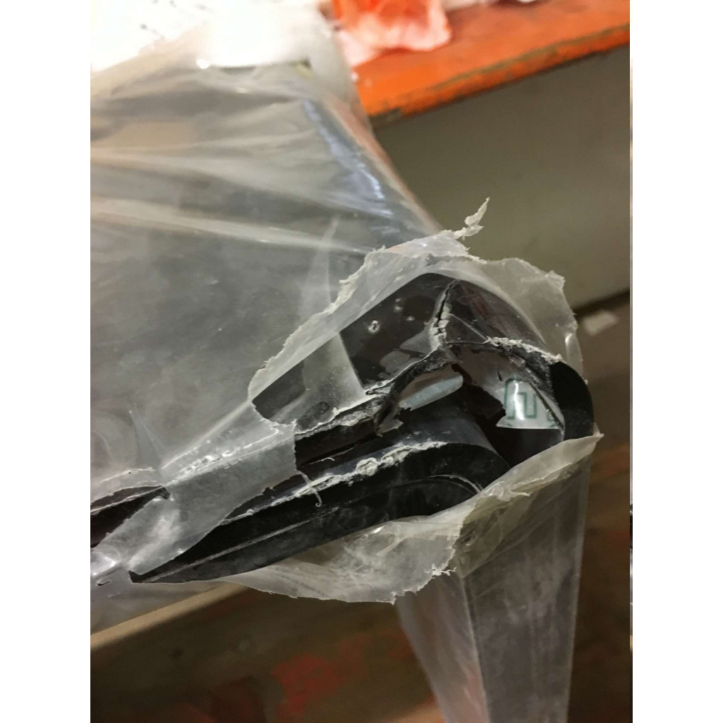 Acryl Dreisatztisch umbra (B-Ware) Modern Umbra